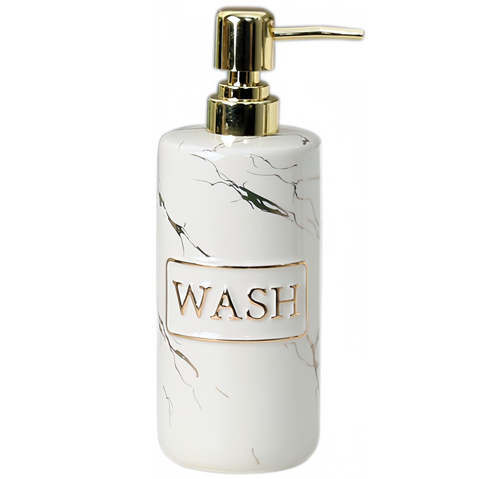Dish Soap Dispenser With Pump Refillable Lotion for Bathroom Bathroom Stuff(Gold)