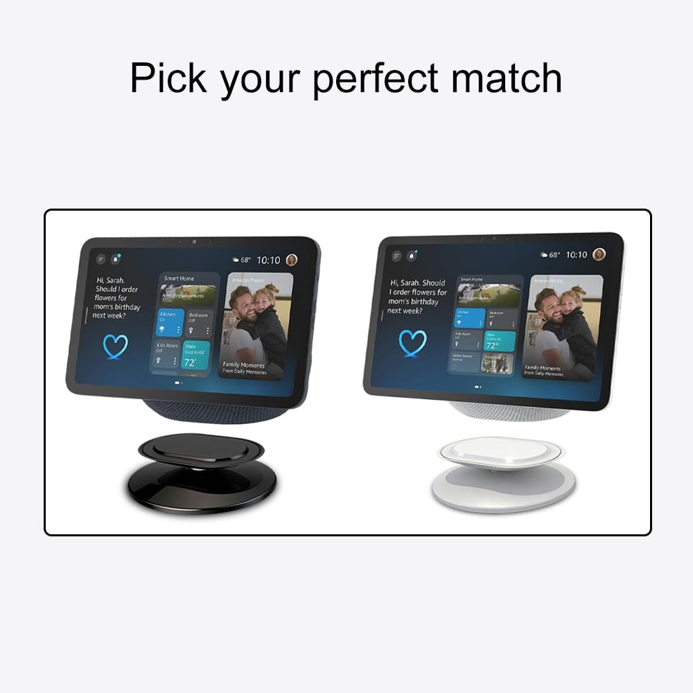 Soporte ajustable para mejorar el ángulo de visión. Accesorios para el hogar inteligente compatibles con modelos Android y iPhone (negro)