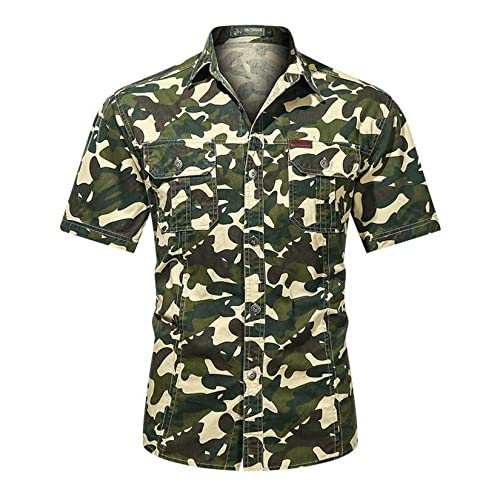 Chemises de cargo camouflage pour l'extérieur et randonnée d'été
