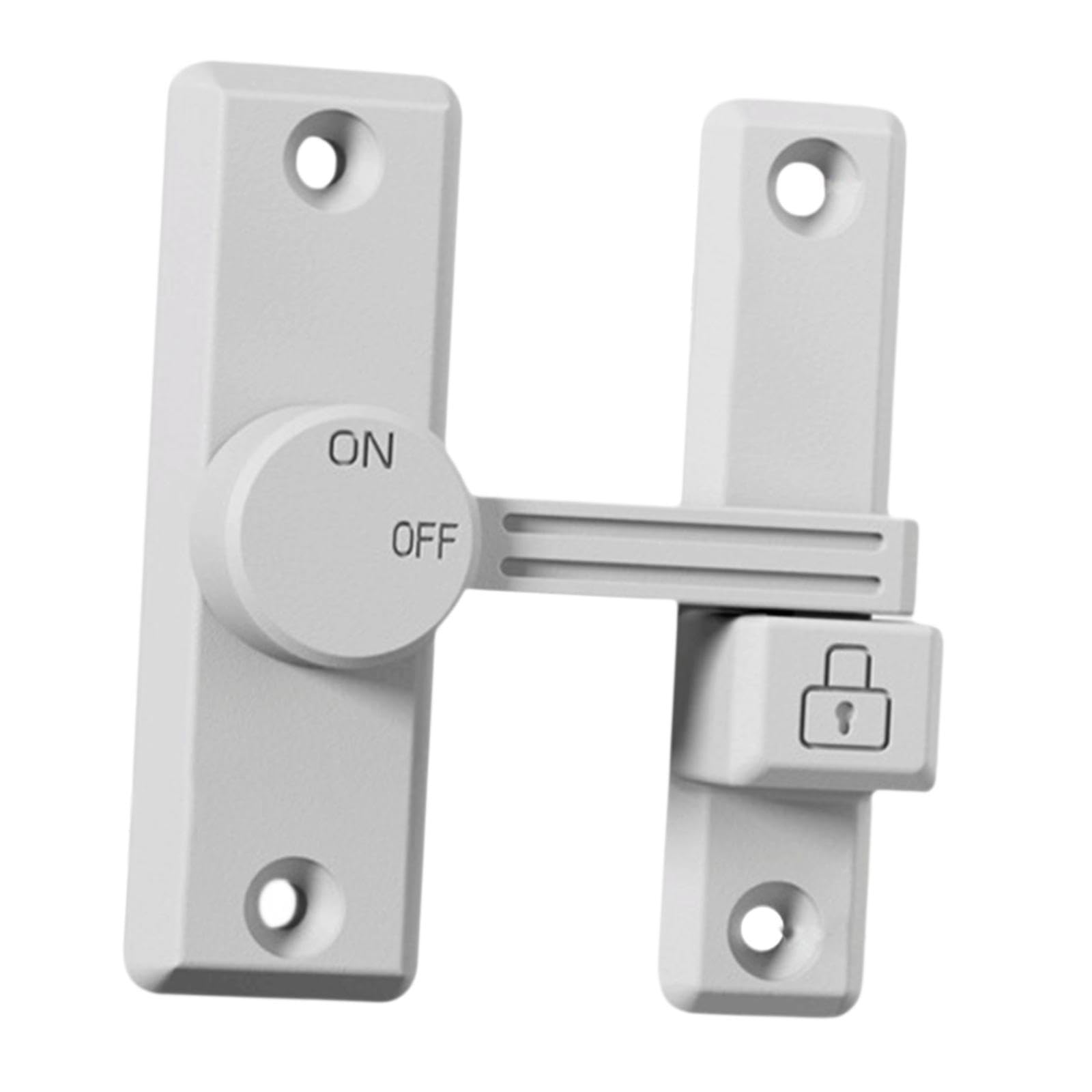 UJEAVETTE Door Latch Guard Universal Flip Latch for Gate Home Office Barn Sliding Door White-image-44