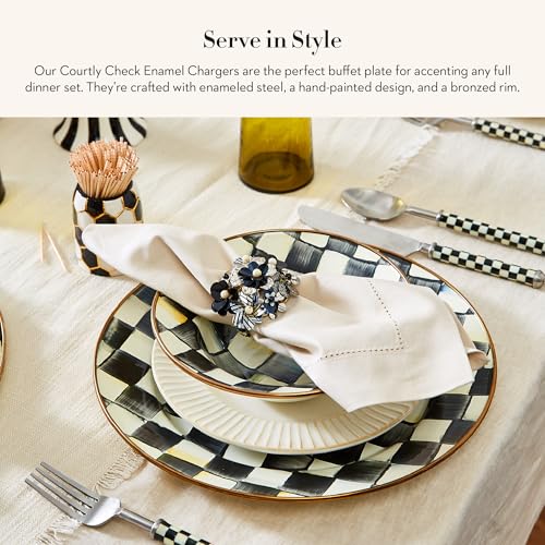 MACKENZIE-CHILDS コートリー　エナメルディナープレート Amazon.com | MACKENZIE-CHILDS Enamel Dinner Plate