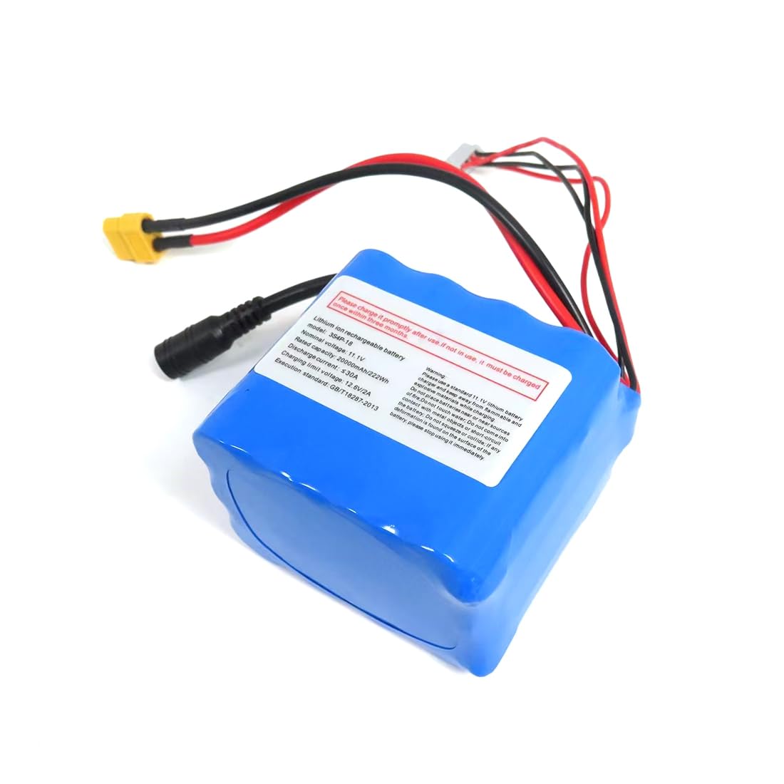 BlocteckToy Replacement 12V 20000mAh Lithium Battery for V030/V080 RC Bait Boats - Long-Lasting Power Supply for Fishing Boat Accessories