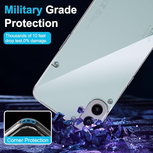 Funda para Nothing CMF Phone 1 Carcasa, Funda de Silicona Transparente a Prueba de Golpes para teléfono, Funda de Parachoques de TPU Suave y Delgada Transparente - Imagen 5