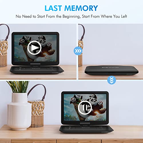 Devinc ZC-07 17.9 Inch Portable Dvd Player With 15.6 Inch Hd Swivel Screen, Support Multiple Dvd Cd Formats/Usb/Sd Card/Sync Tv, 6 Hours Rechargeable Battery thumb #4