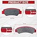 Brake Pad Front and Rear Compatible with Compatible with CF MOTO CFORCE 1000 2021-2024 CFORCE 800XC 2019-2024 CFORCE 600 2020-2024 Ceramic