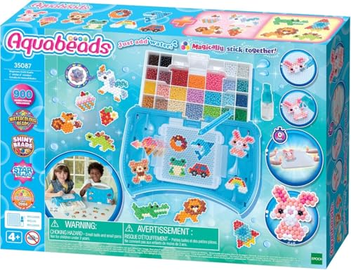 Aquabeads 35087 Bastelstudio Starter Set – Wasserperlen Bastelset im...