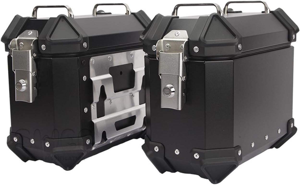 Étui latérale pour moto 18L 28L 35L rigide en aluminium avec support de fixation étanche