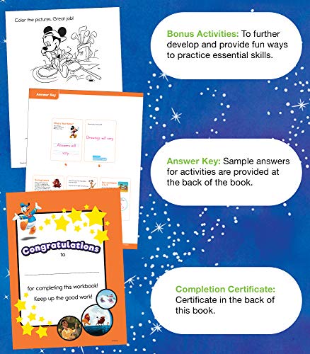 Disney Learning Preschool Basic Skills Workbook--Handwriting, Letter Recognition, Counting, Language Arts and Math Practice for Ages 4-5, Smart Skills Series (64 pgs) - Image 7