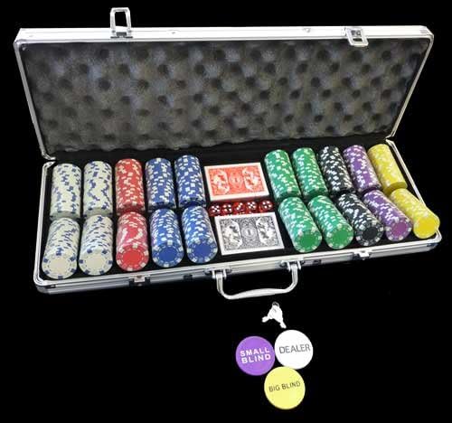 Mallette de poker en aluminium de 500 jetons DICE - Jeux de table - Accessoires Billards Toulet