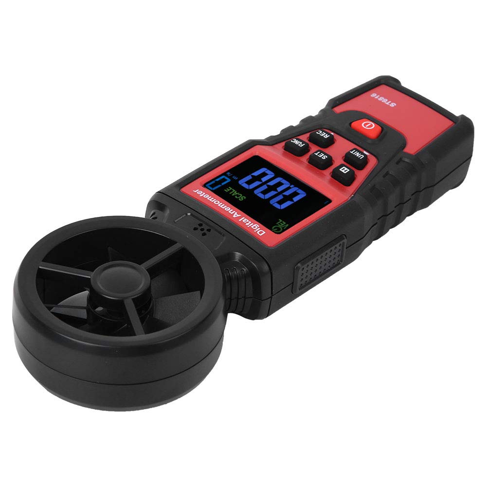 ST6816 Anemometro digitale portatile LCD Misuratore di velocità del Misuratore di temperatura Strumento di misurazione meteorologica ad alta precisione per Vela Aquilone Windsurf