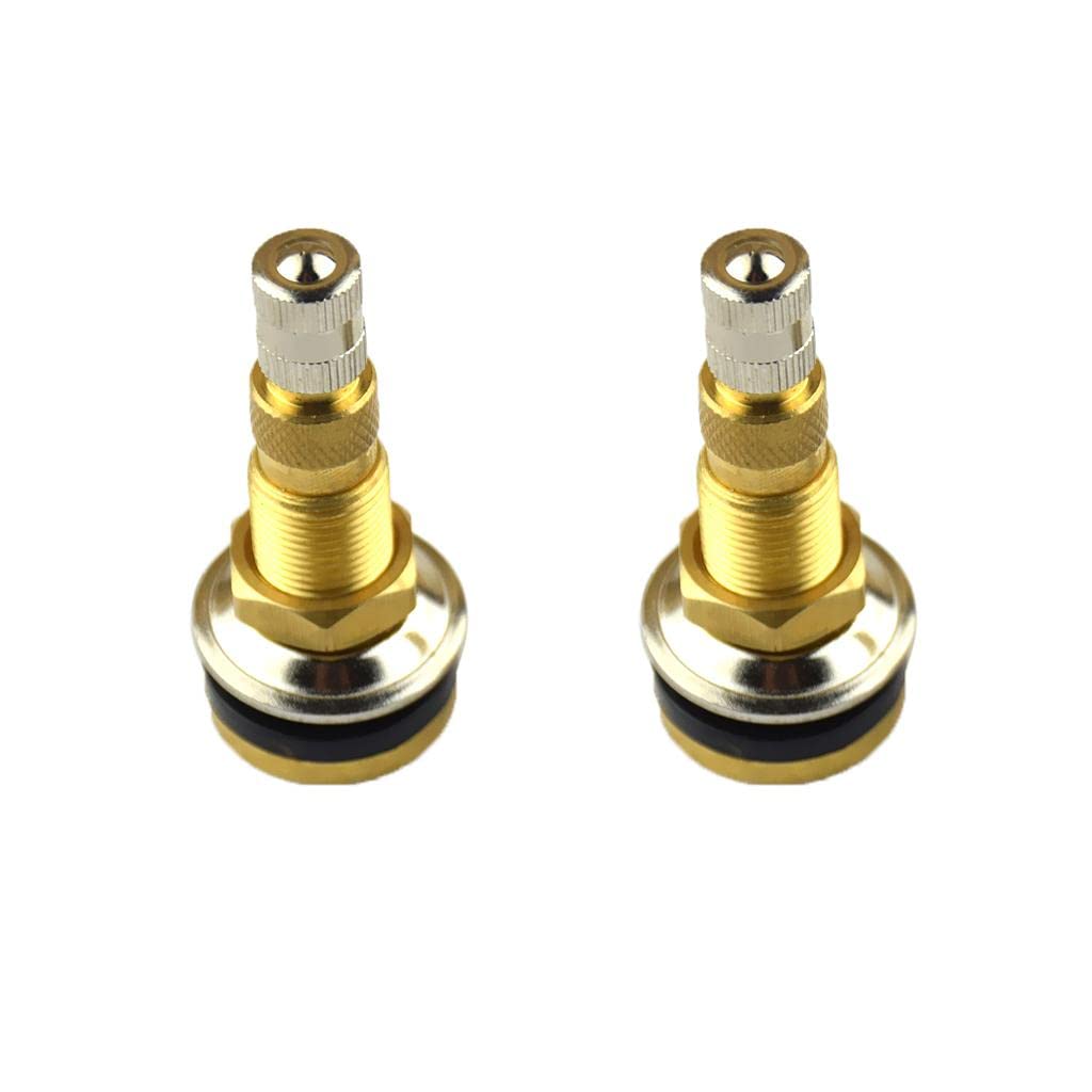 2pcs TR618A Air Liquid Tire Valve For Lawn Garden-Tractor Wheel Copper-image-6