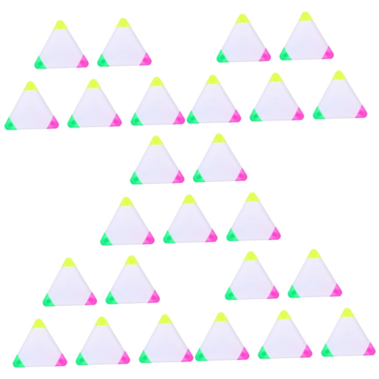 HOMSFOU 5 Series Resaltador Fluorescente Bolígrafo De Color Fluorescente Bolígrafos De Dibujo Fluorescentes Marcadores Triangulares Bolígrafos Para Resaltar Y Escribir 5 piezas x 5