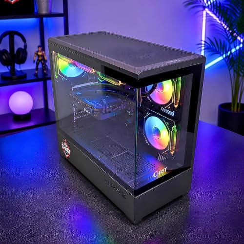 Image of CHIST Extreme Gaming pc Core i5-14600F (14 Cores, 20 Threads, Up to 5.3GHz) 32GB DDR4 RAM, 1TB NVMe SSD, 650W 80+ Bronze PSU, 240mm Liquid Cooler, Wi-Fi Bluetooth, Windows 11 Pro (RTX 3050 6GB)