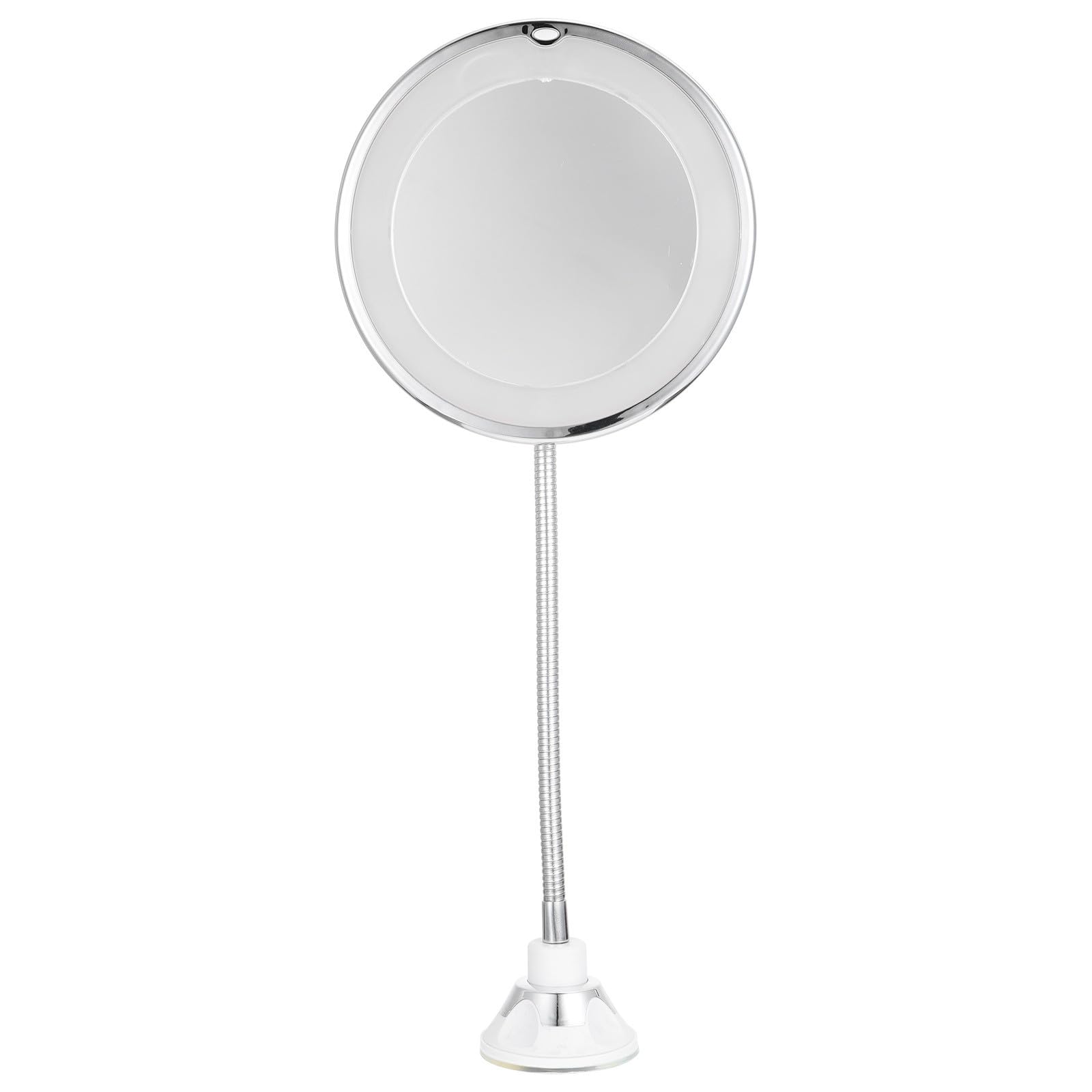 Miroir grossissant 10x LED miroir ventouse salle de bain portable blanc pour maquillage en verre