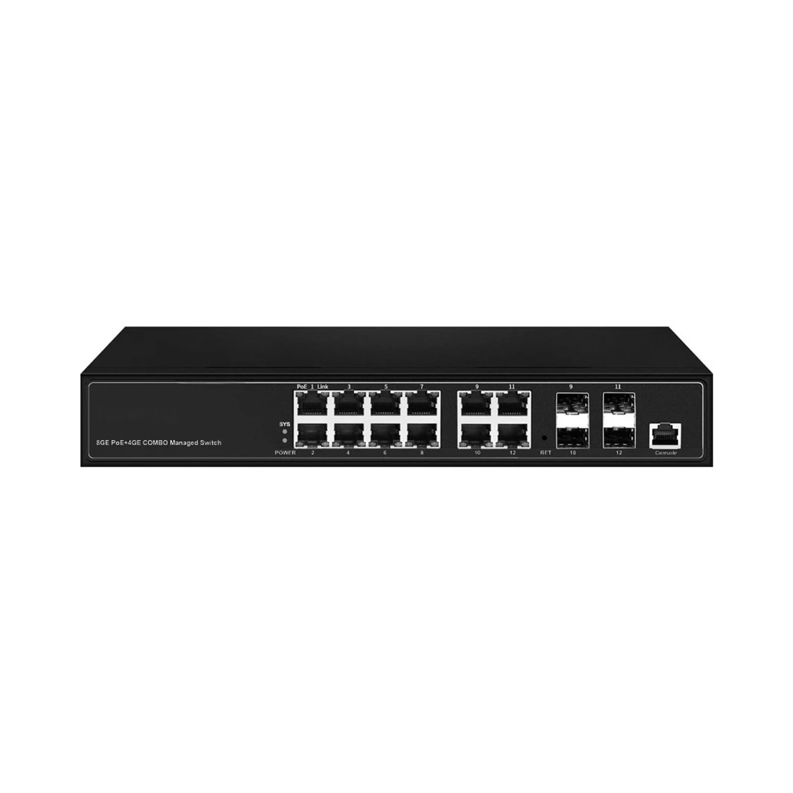 OSHZIKJII Gigabit 8 ports POE or NON L2 managed switch with 4 combo uplink(NON POE with AU)