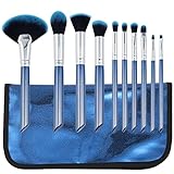 ✔【Juego de brochas de maquillaje Lightning Blue】- La última brocha de maquillaje azul perlado, especialmente diseñada para los amantes del maquillaje, ya seas principiante o maquilladora, se puede controlar fácilmente para ayudarte a crear el maquillaje perfecto. Al mismo tiempo, también es una buena idea como regalo para tus amigas o familiares.