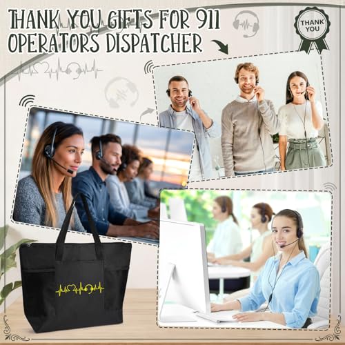 6 Bolsas Tote de Agradecimiento para Despachador con Bolsillo de Malla miniatura 5