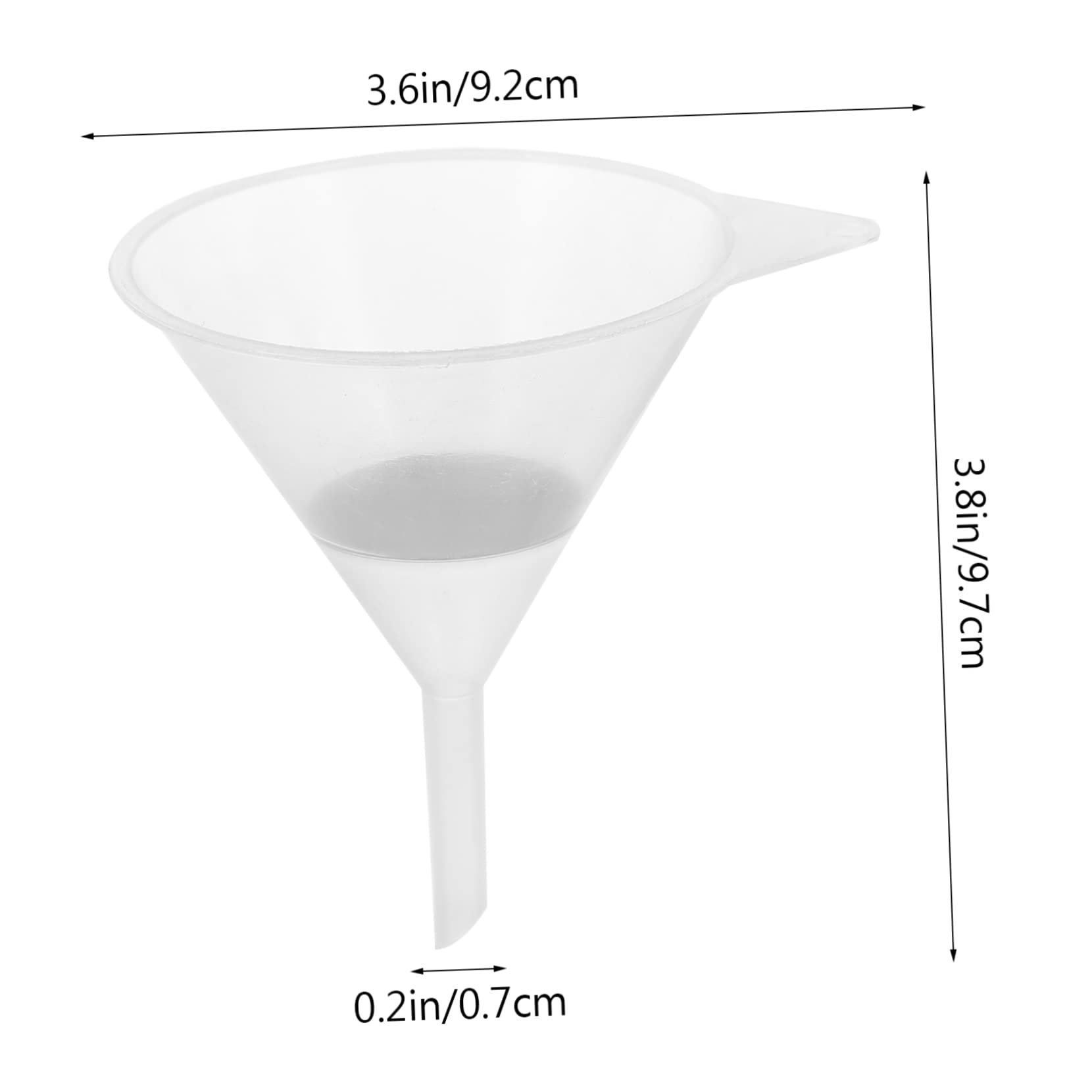 NUOBESTY Entonnoir de Filtration Conique pour Imprimante Passoire en Plastique, 2 Pièces, Accessoires Photo Professionnels, Usage Bureau, Filtration Précise, Couleur Transparente