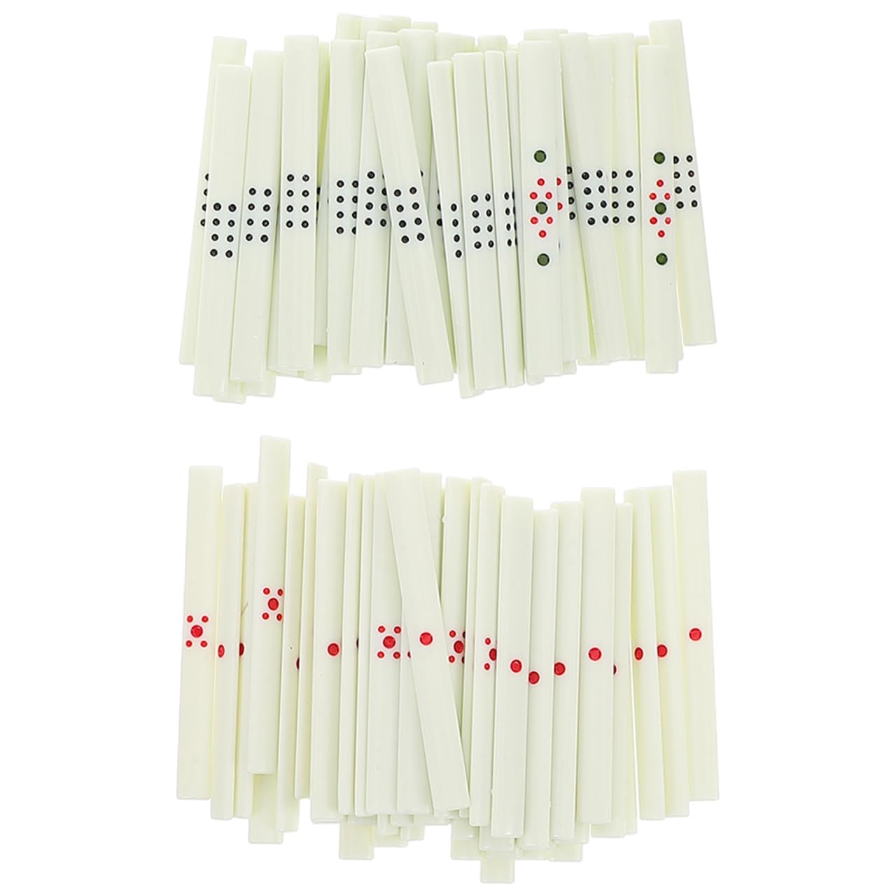 CVUTOVO Portable Mahjong Scoring Sticks Set 88 Pieces with Dice for Chinese Mahjong Game Accessories Family Gatherings Social Entertainment