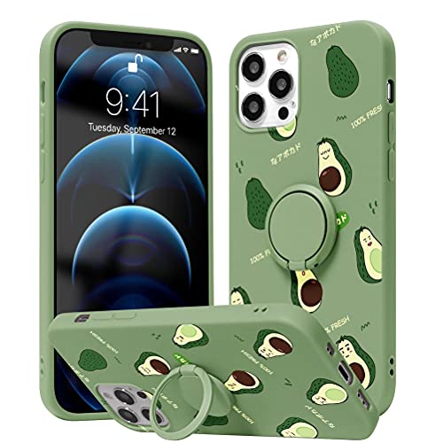 Yoedge Soporte Anillo Funda Compatible con Xiaomi Redmi K30 Pro/Poco F2 Pro 6,67 Pulgada, Silicona Antigolpe Carcasa con 360° Giratorio Kickstand TPU Protección patrón Cover Xiaomi Poco F2 Pro, Palta