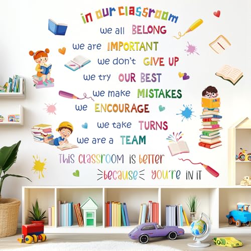 Vinilo decorativo con frases inspiradoras vibrantes para pared
