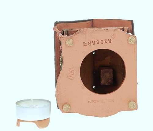 Miniatura 9 de Casa de invierno de cerámica hecha a mano Portavelas Tealight decoración del hogar Casa miniatura coleccionable la panadería en Baviera Edición de