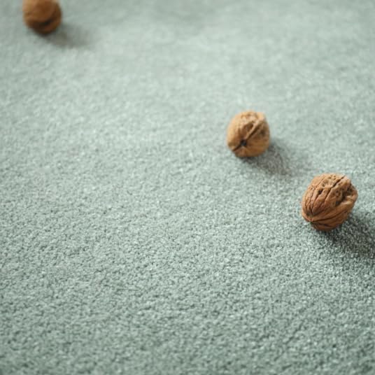 Decoweb Tapis Doux - Hypnose Vert Sauge - Galon Vert Olive - 200 x 290 cm