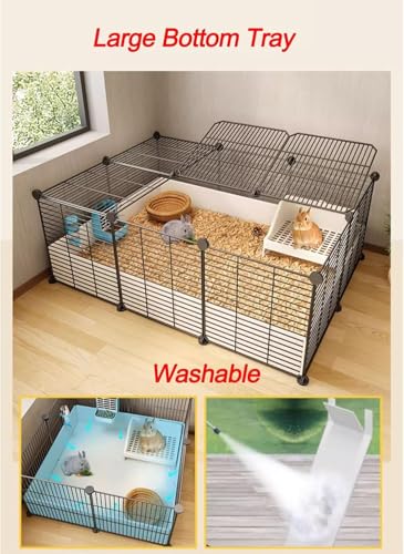 Petite cage pour animaux de compagnie modulable enclos intérieur robuste - 4