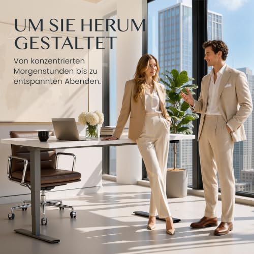 FLEXISPOT Höhenverstellbarer Schreibtisch Gestell mit Dual-Motor – Ansicht 3