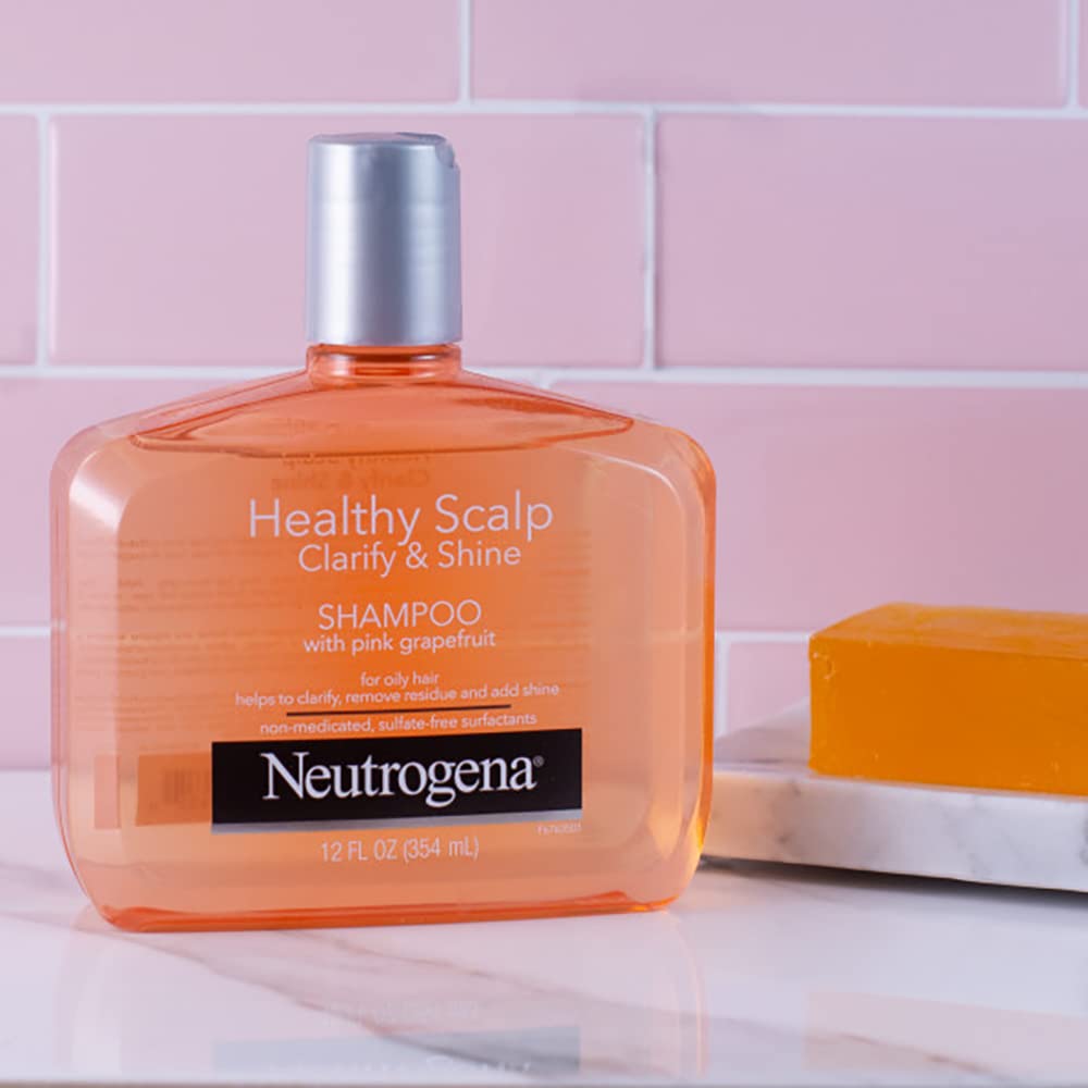 Neutrogena Healthy Scalp Clarify & Shine Shampoo & Conditioner, Pink Grapefruit
