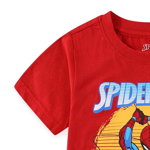 Marvel Spider-Man Boys 2 Pack Short Sleeve Shirts for Toddlers to Big Kids4