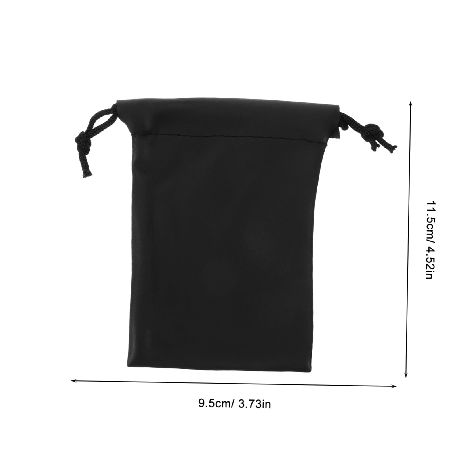 LALADEFIEE 4Pcs PU Microphone Bag Compact Drawstring Mic Carrier Splashproof Storage for Accessories Lightweight and Portable for Travel and Organization