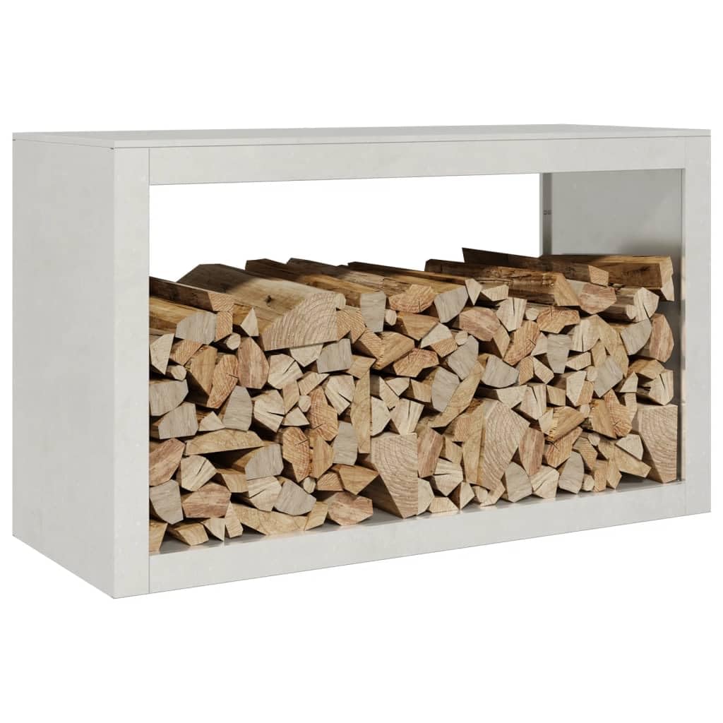 Homgoday Bastidor para leña de 100 x 40 x 60 cm, de acero inoxidable, para interior, leña, leña, para chimenea, leñera de interior, apilable, estufa estante de madera