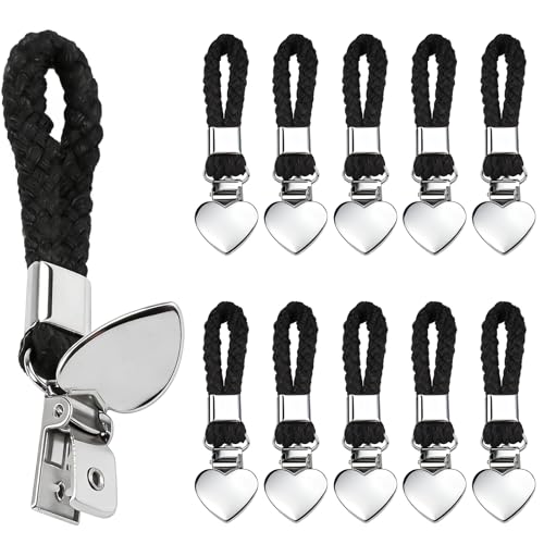 Urker Aufhänger für Handtücher 10 Stück Handtuch Klammern Metall Handtuch Aufhänger Multifunktional Halter Handtuchclips für Badezimmer Küchen und Kleiderschränke