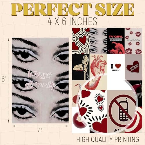 Image of 60 pcs Downtown Girl Room Decor, Coquette y2k 2000's Grunge Posters, TV Girl Lana Del Rey Retro Music Wall Art for Bedroom, Trendy Vintage Funky College Dorm Wall Collage Kit Aesthetic Pictures (Downtown)