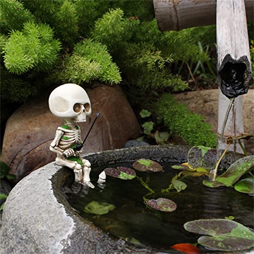 👻 Lustige Alien Skelett Statue – Perfekte Gartendekoration für Halloween 🎃 | Langlebiges Harz, Drinnen & Draußen – Bild 6