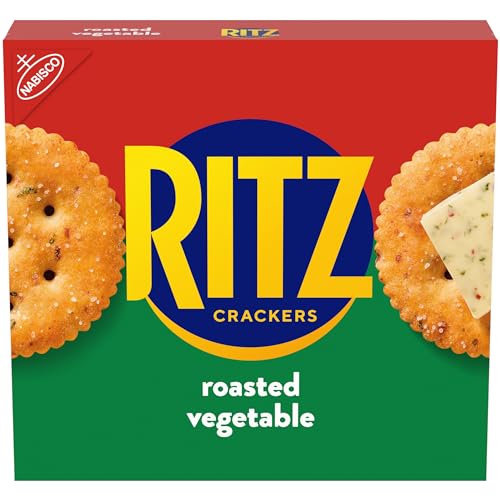 Image of RITZ Roasted Vegetable Crackers, Snacks for Kids and Adults, Lunch Snacks, 13.3 oz