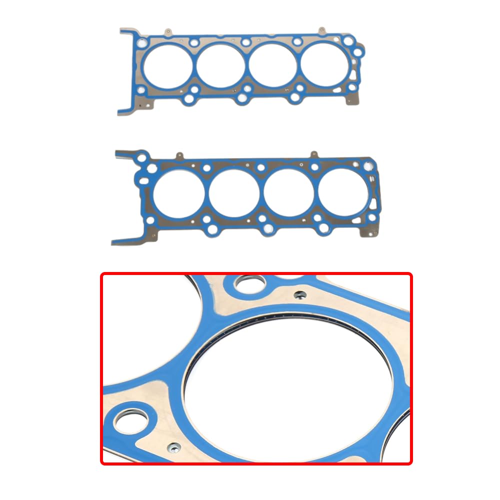 Riloer Guarnizione Testata, Set Guarnizioni Testata Motore Auto in Metallo da 2 Pezzi Compatibile con Ford F-150 F-350 F-250 Expedition Lincoln Mark LT, 26306PT, 26307PT