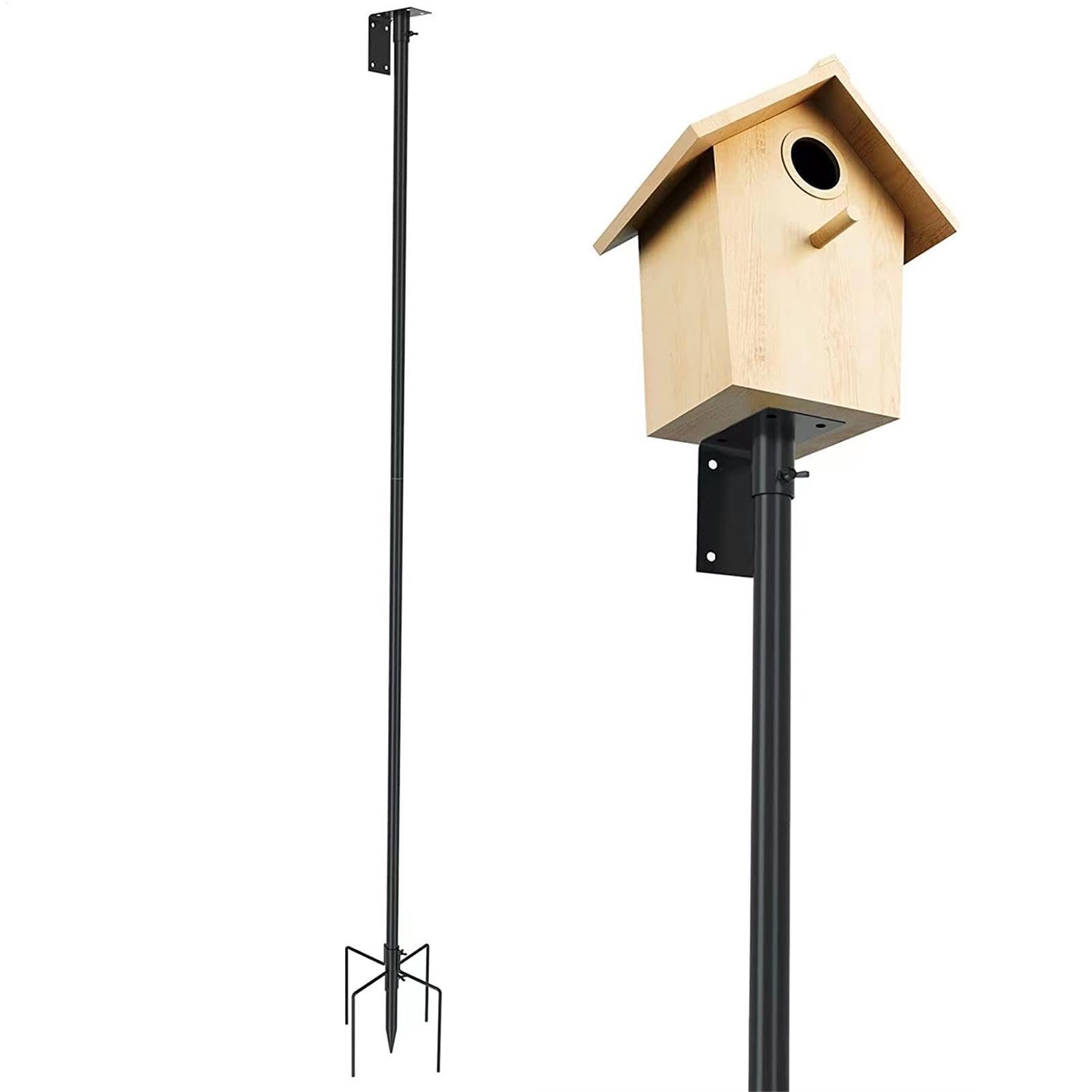 Appendiabiti per mangiatoia per colibrì - Bastone per uccelli per mangiatoia | Gancio robusto per esterni - Vassoio mentale multifunzione da 1,8 m per giardino, kit di osservazione meteorologica