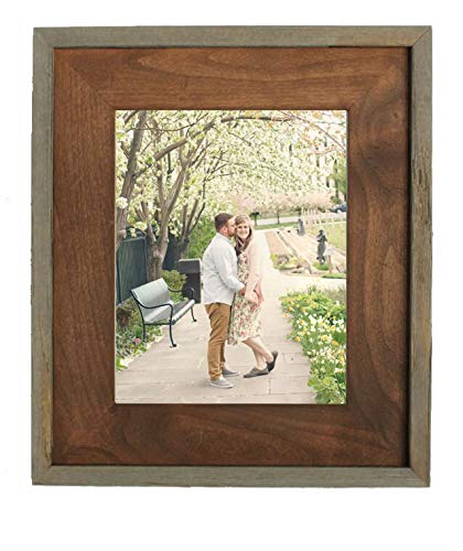 My Barnwood FramesWasatch Reclaimed Wood and Alder Decorative Picture Frame (11x14 Inch Opening)