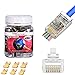 Pro Shielded EZ RJ45 CAT6 Connector 8P8C End Pass Through