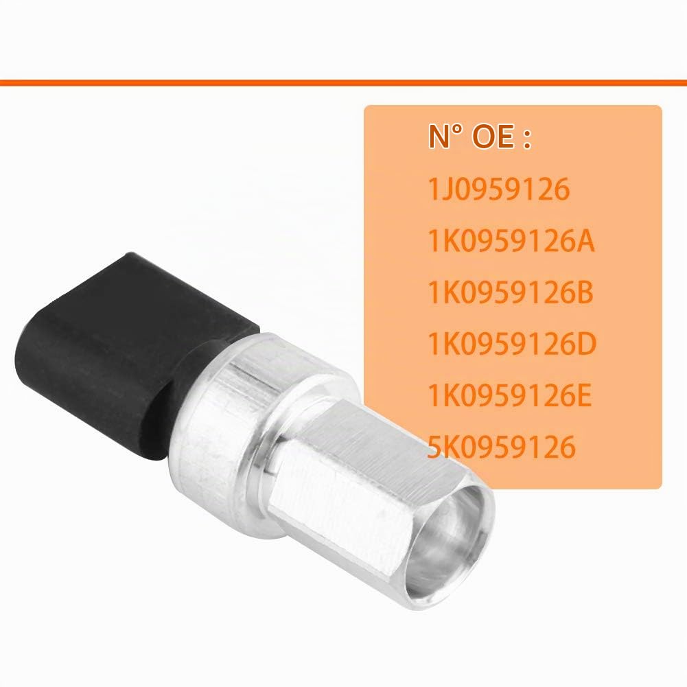 Capteur de Pressostat A/C pour Audi A3, Commutateur de Pression de Climatisation, 1J0959126, 1K0959126A
