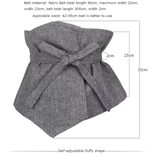 Versatile Knitted Shirt Dress Suit Slimming Waist Wide Belt Dress Belt Waistband Decorative for Dresses and Coats2