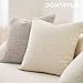 DOMVITUS Boucle Pillow Covers - Luxury Throw Pillows for Bed & Sofa, Decorative Accent Couch Cushion Case, 1PC, Buttery Cream