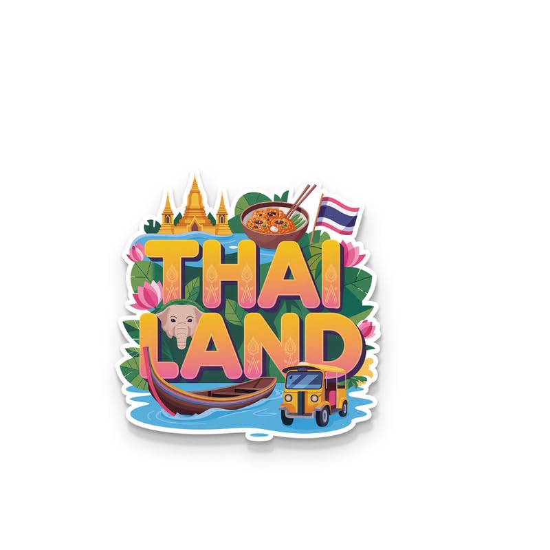 Image of Thailand 01 Fridge Magnets, Glossy Finish, Stylish Magnet for Fridge, Wardrobe & Metal Surfaces