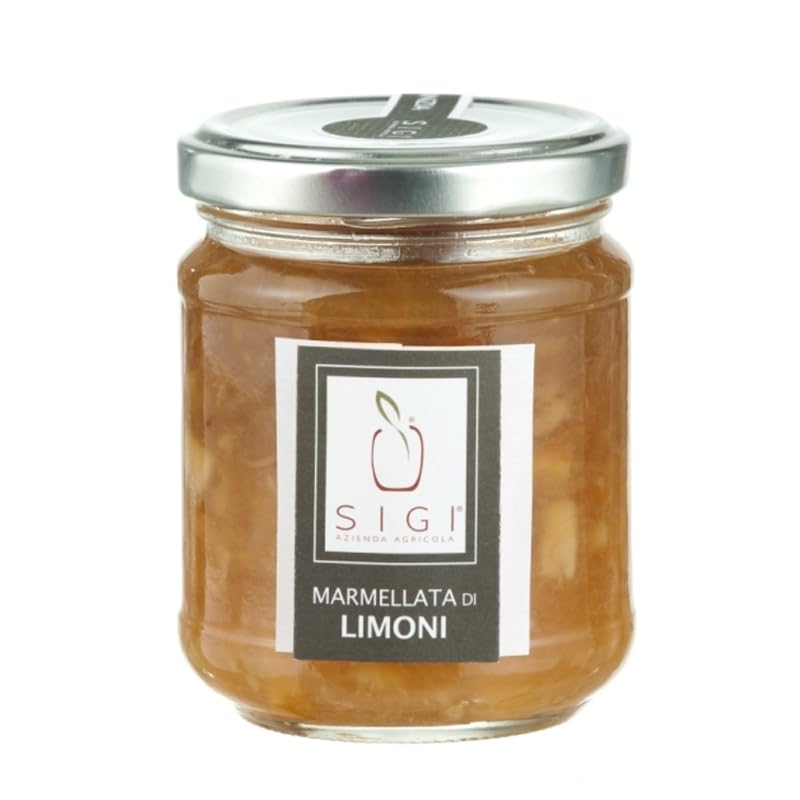 SIGI Azienda Agricola Mermelada de limón | Sin colorantes, conservantes, aditivos | 100% artesanal y natural | Hecho a mano, fabricado en Italia | Bote 220 g.