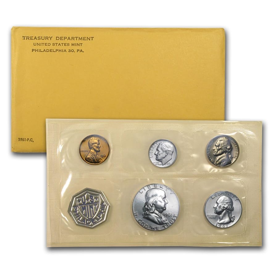 1961 Proof Set in US Mint Flat Pack Envelope