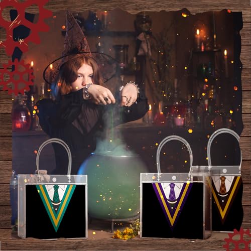 Image of Teenyyou 24 Pcs Magical Wizard Party Favor Bags with Handle Magical Wizard School Party Favors Bags for Gift Decor for Kids Boy Girl Birthday Supplies