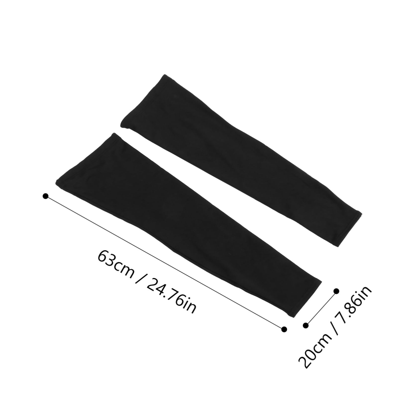 GOOHOCHY Black Thigh High Leg Warmers for Men Thermal Cycling Leg Covers Full Length for Winter Riding