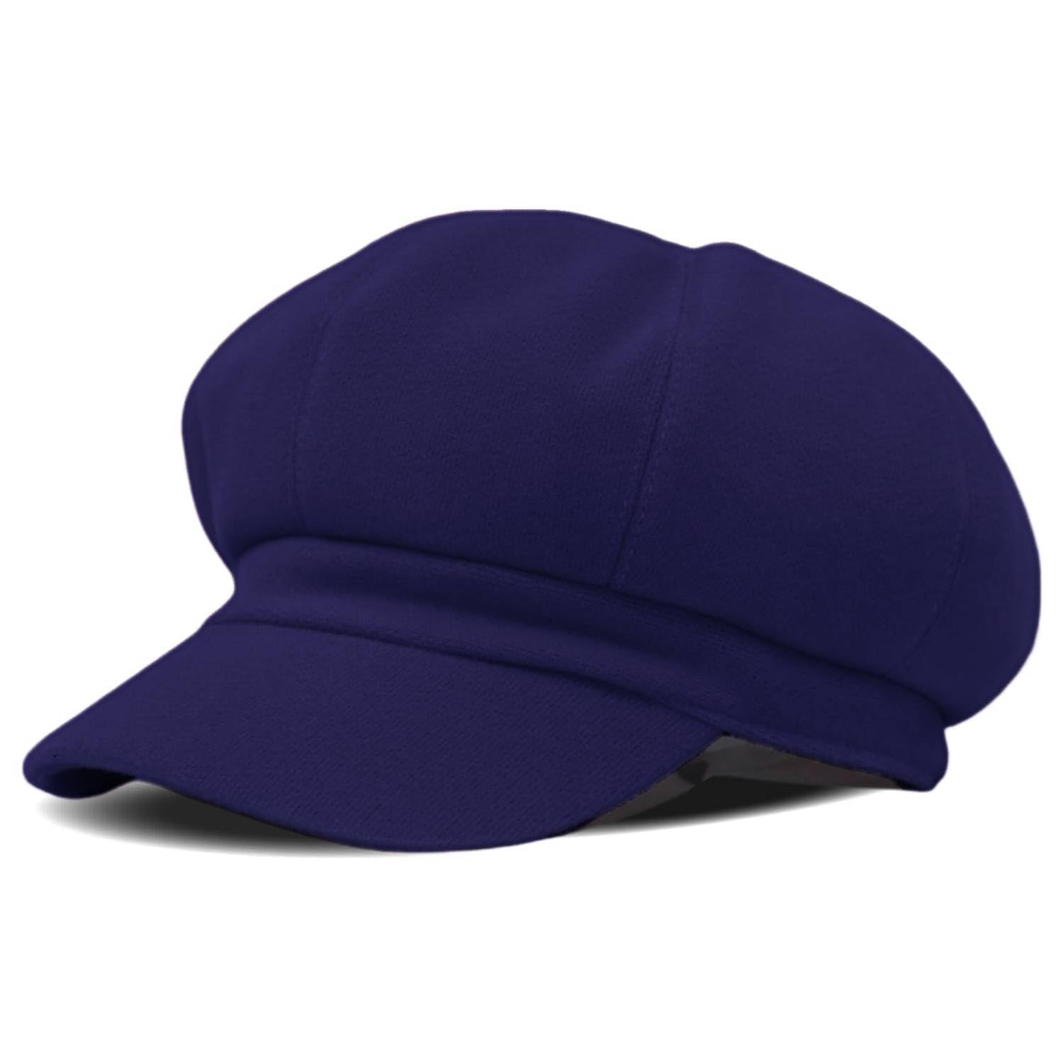 Chapeau Newsboy en Coton pour Femme,Vintage Unisexe béret de Peintre Plat Ivy Casquette d'été Visière Soleil